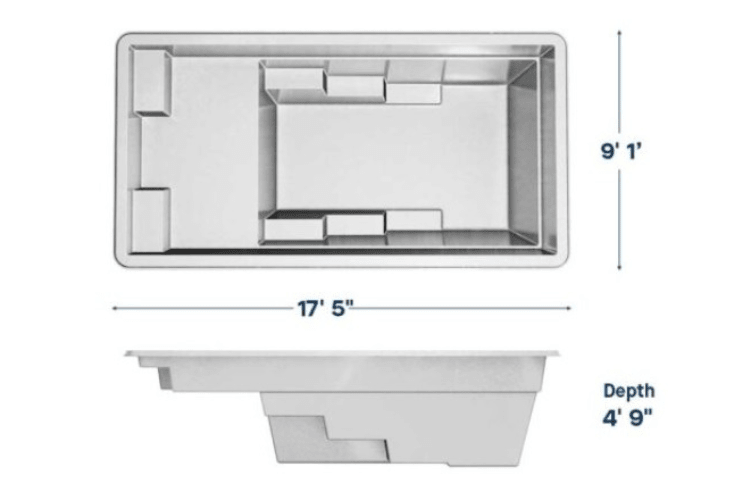 Nouveauté - Piscine creusée en fibre de verre - Enchantment - Piscines Soucy