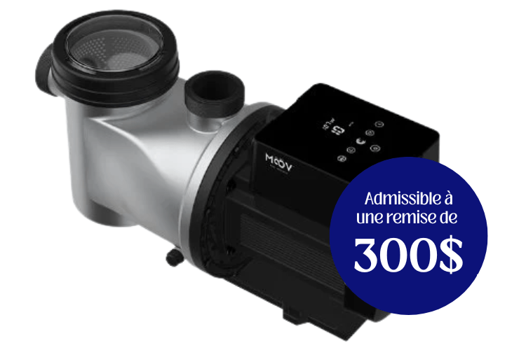Pompe MOOV 1,5 HP à vitesse variable piscines creusée - Piscines Soucy