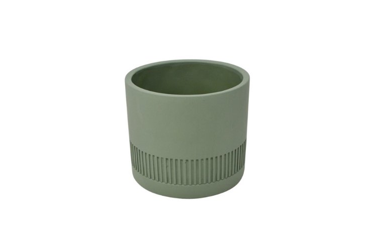 Cache-pot vert 11,5cm - Piscines Soucy