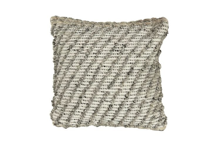 Coussin taupe mix 18po x 18po - Collection Terra - Piscines Soucy