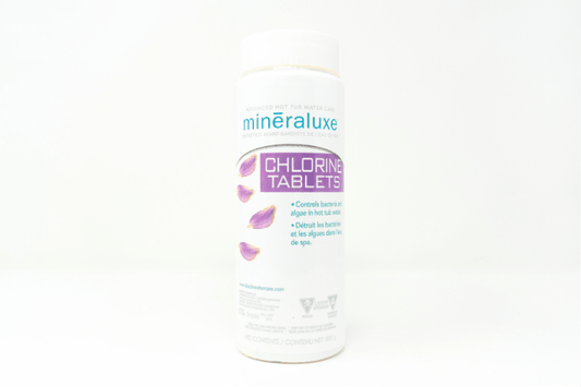 Tablettes de chlore pour spa Mineraluxe - Piscines Soucy