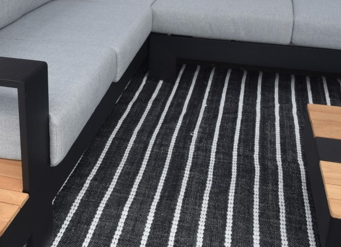 Tapis noir ligné - Collection Graphite - Piscines Soucy