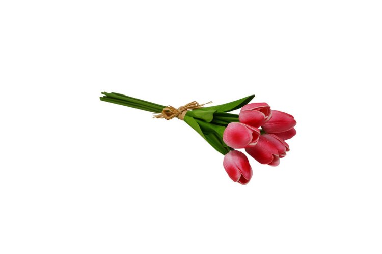 Tulipe rose artificiel 33,5cm - Piscines Soucy