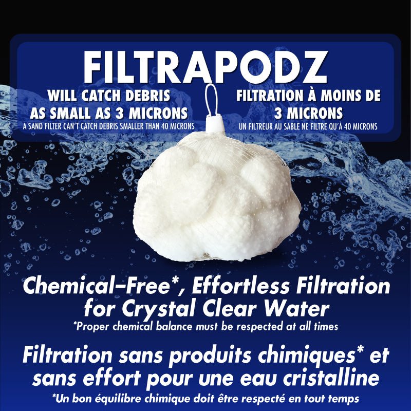 Balles filtrantes Filtrapodz - Piscines Soucy