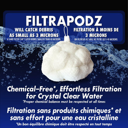 Balles filtrantes Filtrapodz - Piscines Soucy