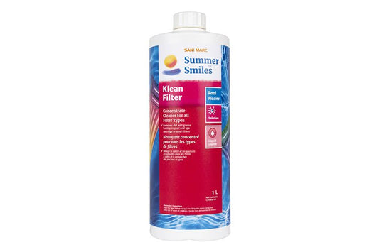 Nettoyant pour sable et cartouche "Klean filter" 1 L - Piscines Soucy