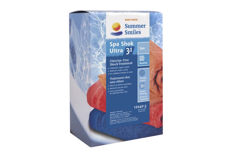 Traitement 3 en 1 "Spa Shok Ultra" 12 x 40 g - Piscines Soucy